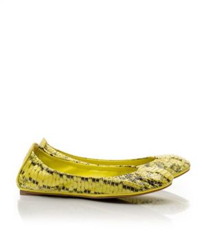 Tory Burch shoes - snake EDDIE BALLET FLAT yellow.jpg